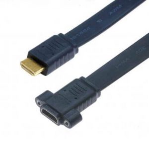 FSP1005 flat hdmi panel mount extension cable