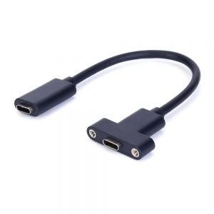FSP3011 usb type c female to female panel mount cable