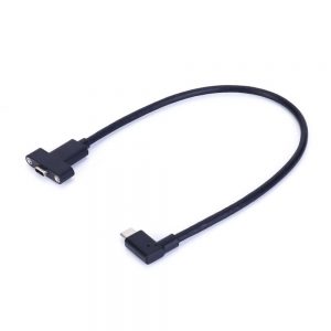 FSP3013 90 degree usb c panel mount extension cable