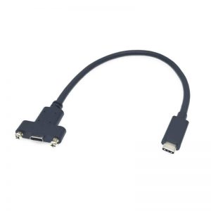 FSP3018 thunderbolt 3 male to female panel mount extension cable