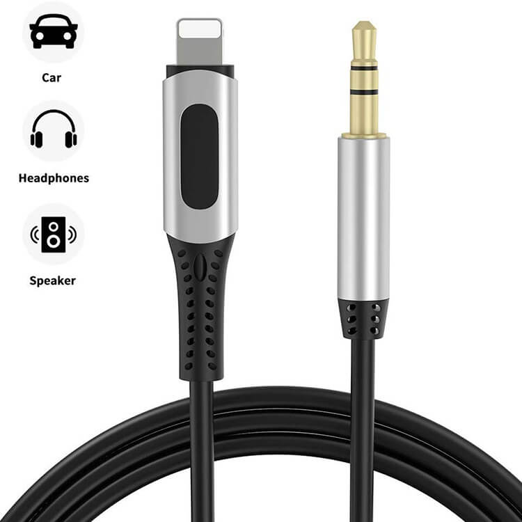 Apple Lightning to 3.5mm male headphone audio Adapter cable 3ft 6ft ...