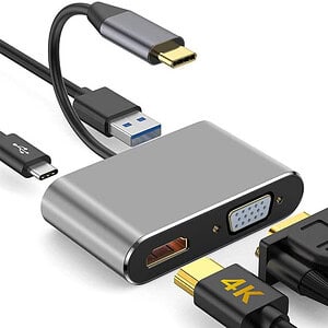 Адаптер-концентратор USB C-PD 4 в 1
