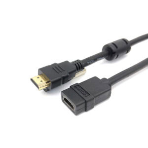 كابل HDMI 2.0 ذكر إلى أنثى مثبت على اللوحة