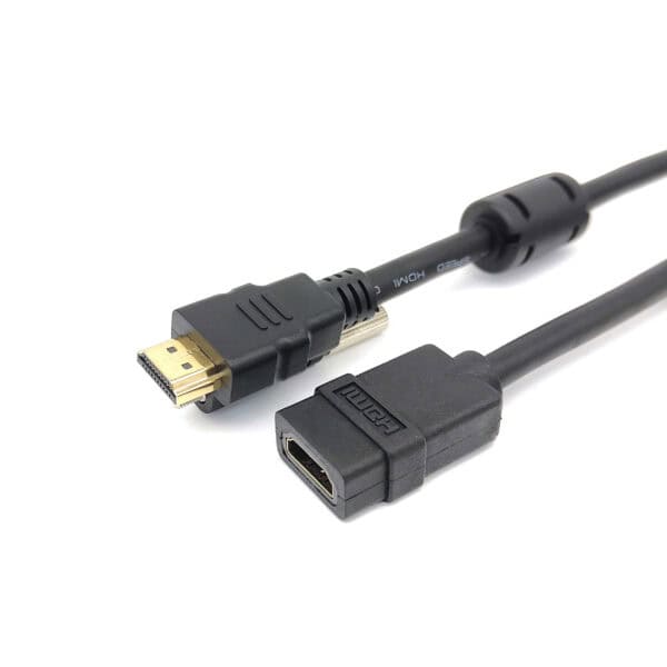 كابل HDMI 2.0 ذكر إلى أنثى مثبت على اللوحة