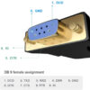 ФС16233-2 Кабель-адаптер USB 2.0 - RS232 DB9 Female Serial
