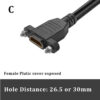 FSP1001C.jpg Короткий кабель-подовжувач HDMI 4K Male – HDMI Female
