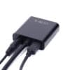 Câble adaptateur HDMI vers VGA FS11401 Adaptateur de carte graphique vidéo HDMI mâle vers VGA femelle 15 broches