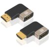 FS11622-1.jpg محول HDMI 8K 2.1 من اليسار إلى اليمين بزاوية لأعلى ولأسفل من الذكور إلى الإناث