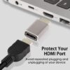 FS11623-1.jpg محول HDMI 8K 2.1 من اليسار إلى اليمين بزاوية لأعلى ولأسفل من الذكور إلى الإناث
