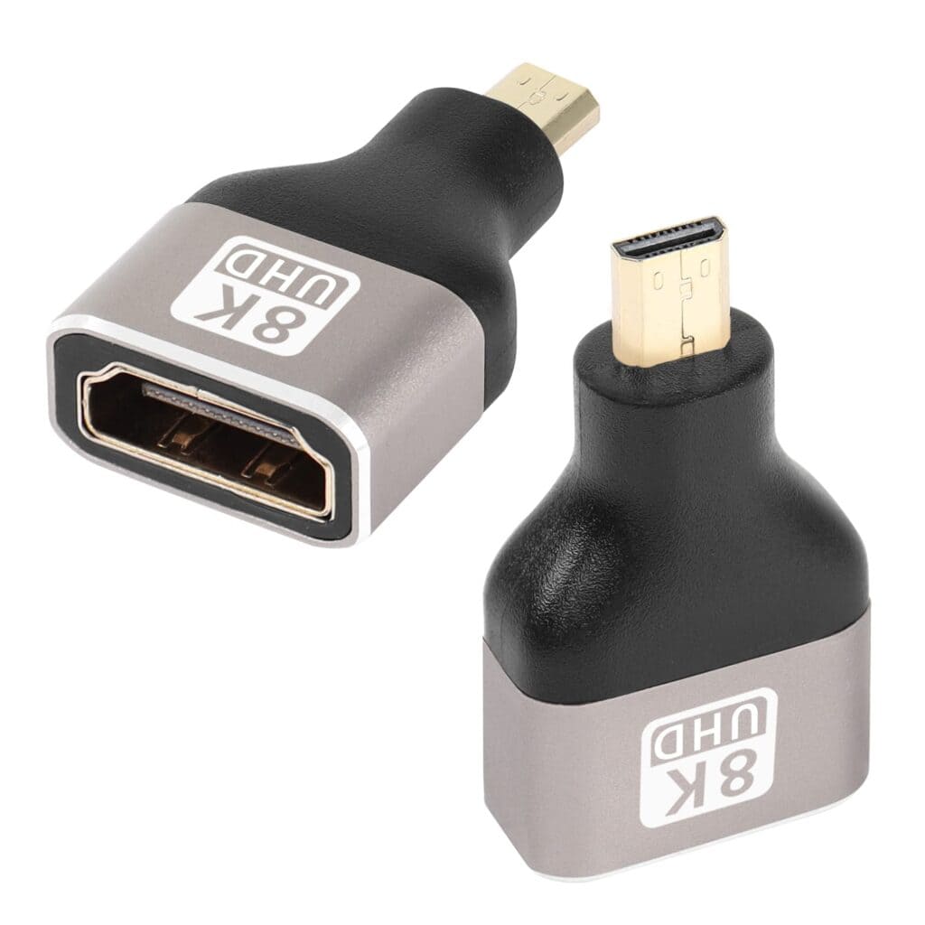 Соединитель 8K Micro HDMI Male to HDMI Female