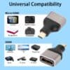 FS11625-5.jpg Соединитель 8K Micro HDMI Male to HDMI Female