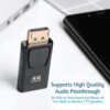 FS12201-5.jpg DisplayPort から 4K HDMI へのアダプタ カプラ