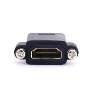 8K HDMI 2.1 Panel Mount Adapter Coupler with screw locking