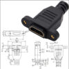 FSP1001E-10.jpg كابل HDMI 2.0 بزاوية 4K مثبت على اللوحة