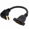 FSP1001E-6.jpg كابل HDMI 2.0 بزاوية 4K مثبت على اللوحة