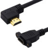 FSP1001E-8.jpg كابل HDMI 2.0 بزاوية 4K مثبت على اللوحة