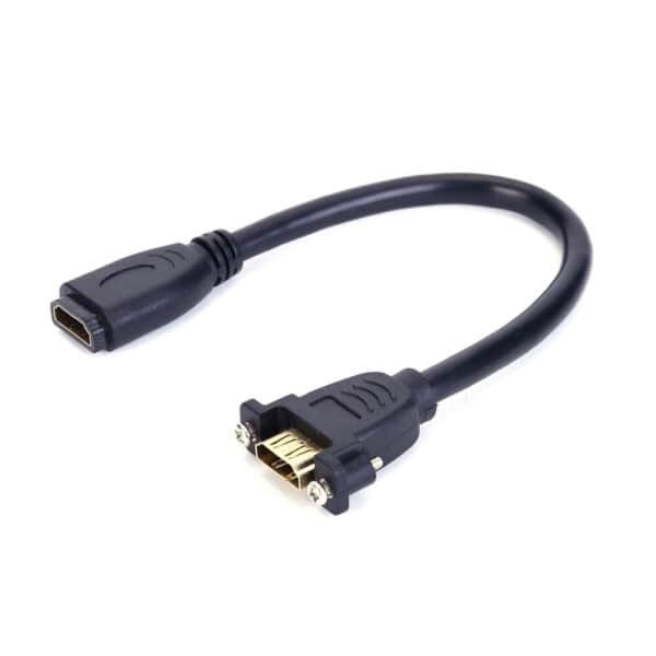 كابل تثبيت لوحة 8K محول HDMI أنثى إلى أنثى