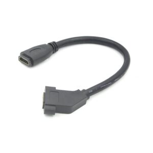 8K 45° Angle HDMI Panel Mount Cable