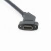 FSP1002E-7.jpg Cable de montaje en panel HDMI 4K hembra a HDMI hembra en ángulo de 45 grados
