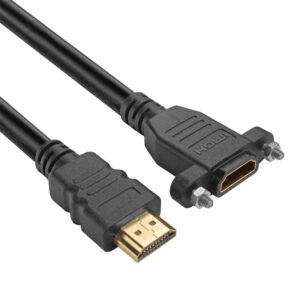 كابل تمديد HDMI قصير من ذكر HDMI 4K إلى أنثى HDMI
