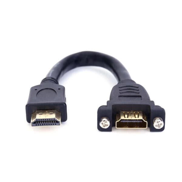 كابل تمديد HDMI ذكر إلى أنثى مثبت على لوحة 8K