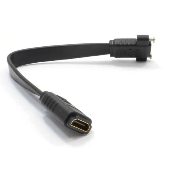 كابل HDMI مسطح بدقة 8K من أنثى إلى أنثى مثبت على اللوحة