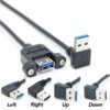 FSP1062-2.jpg كابل USB 3.0 A بزاوية للتركيب على اللوحة
