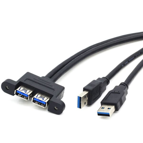 كابل تثبيت لوحة USB 3.0 A مزدوج