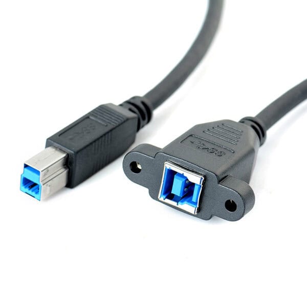 كابل تمديد USB 3.0 B مثبت على اللوحة
