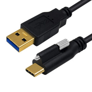 USB 3.0 A to USB Type-C Panel Mount Cable