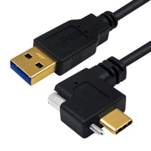 Кабель USB 3.0 A на левый правый угол USB C для крепления на панель