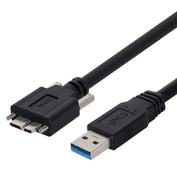 Cable Micro USB 3.0 macho a USB A macho para montaje en panel