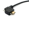 FSP2005-4.jpg Cabo de extensão USB 3.1 tipo C de ângulo esquerdo para montagem em painel