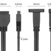 FSP2013-11.jpg マザーボード 20PIN - USB 3.1 タイプ C パネルマウントケーブル