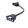 Câble de montage sur panneau FSP1077 USB 3.0 BF vers AF Câble USB 3.0 A vers B femelle vers femelle