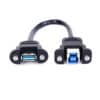 Câble de montage sur panneau FSP1077 USB 3.0 BF vers AF Câble USB 3.0 A vers B femelle vers femelle