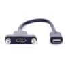 FSP2001-usb-c-male-to-female-panel-mount-extension-cable.jpg Удлинительный кабель USB 3.1 типа C с разъемами «папа-мама» для монтажа на панель