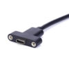 كابل تمديد USB-C بزاوية 90 درجة للتركيب على لوحة FSP2002 كابل USB 3.1 USB C بزاوية 90 درجة من ذكر إلى أنثى