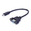 كابل تمديد USB-C إلى A3.0 مثبت على اللوحة FSP1079 كابل USB C إلى USB 3.0 A ذكر إلى أنثى