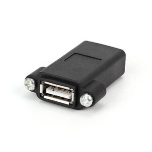 Adaptateur de montage sur panneau USB 2.0 B vers A Coupleur femelle vers femelle