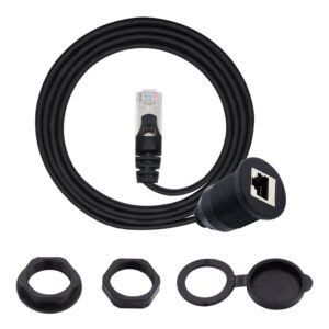 Single Port FTP RJ45 Flush Panel Mount Cable