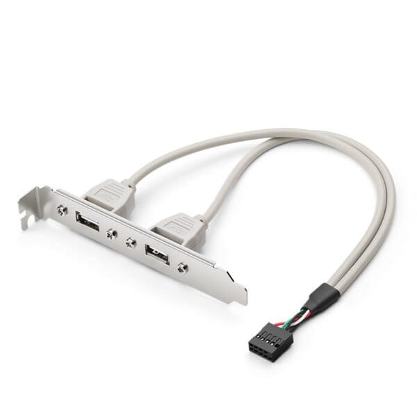 كابل محول USB 9PIN إلى منفذ USB A أنثى بفتحة لوحة منفذين