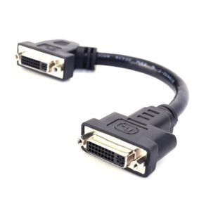 كابل DVI-I ثنائي الوصلة بزاوية 45 درجة من أنثى إلى أنثى