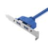 FSP5100-9.jpg USB 3.0 20PIN на 2 порта USB A гнездо USB-слот кронштейн кабель