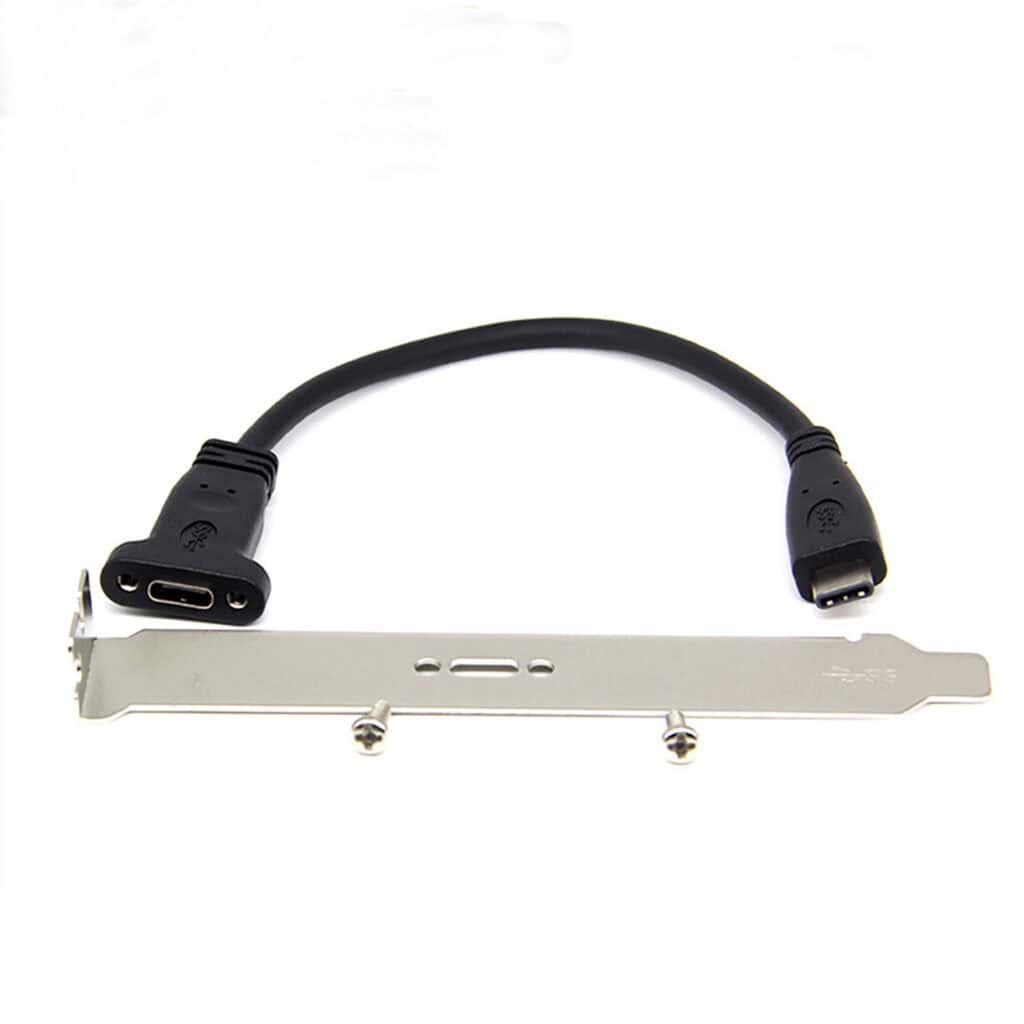 FSP5103-4.jpg كابل محول لوحة فتحة USB 3.1 من النوع C ذكر إلى أنثى