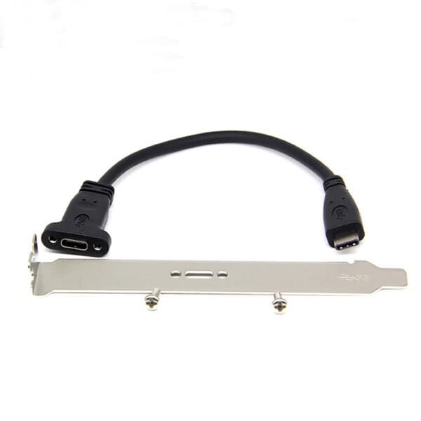 كابل محول لوحة فتحة USB 3.1 من النوع C ذكر إلى أنثى