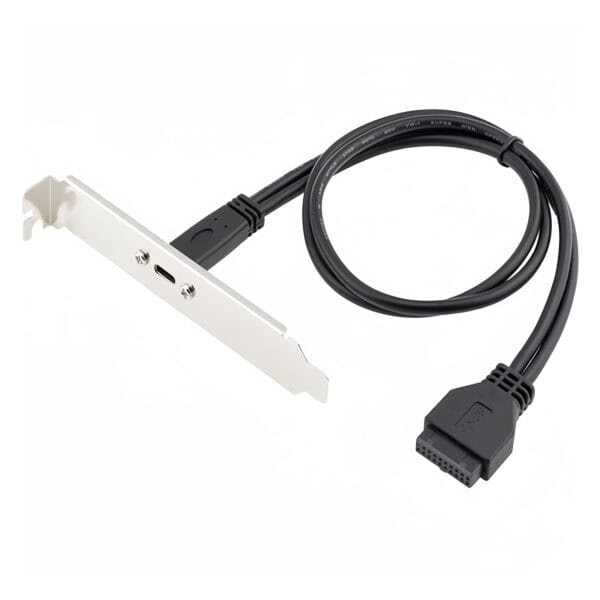 كابل محول USB 3.0 20PIN أنثى إلى USB Type-C فتحة لوحة