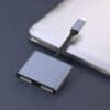FS16627A-8 MST SSL Hub 2 в 1 4K USB-C на двойной HDMI адаптер