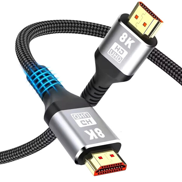 كابل معدني UHD Kabel Club ثلاثي الأبعاد HDMI 8k 10k Cabo لجهاز التلفزيون