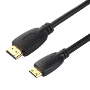Кабель-адаптер Mini HDMI-HDMI, черный, 4K 1080P, позолоченный